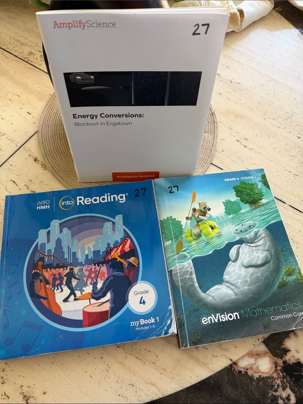 AmplifyScience, Into Reading & enVision Grade 4 Textbook Set - Home School Set